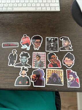 The Weeknd Sticker Pack - Assorted Graphic Stickers (pack of 10)